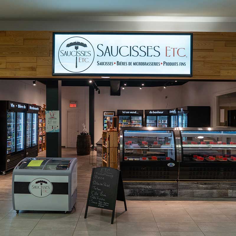 Les Halles - Marchands - Saucisses ETC. - Façade